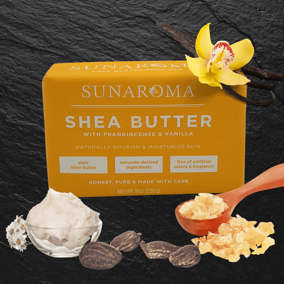 Sunaroma Shea Butter Soap - Positive-Outlook-Grooming